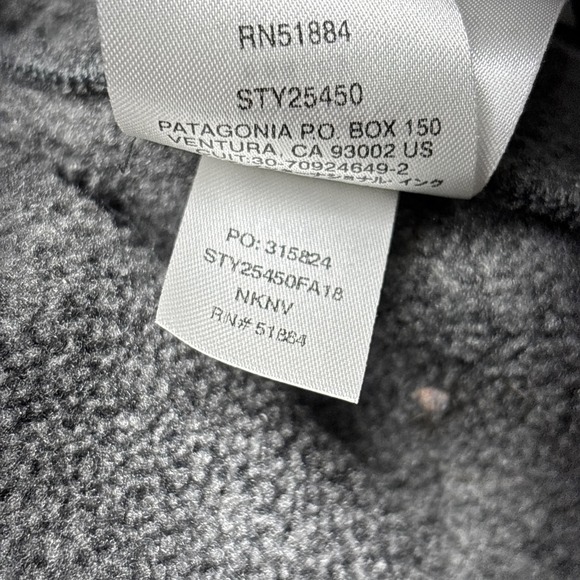Patagonia Gray Synchilla Snap-T Fleece Long Sleeve Pullover Mens Jacket Size S - Picture 16 of 16